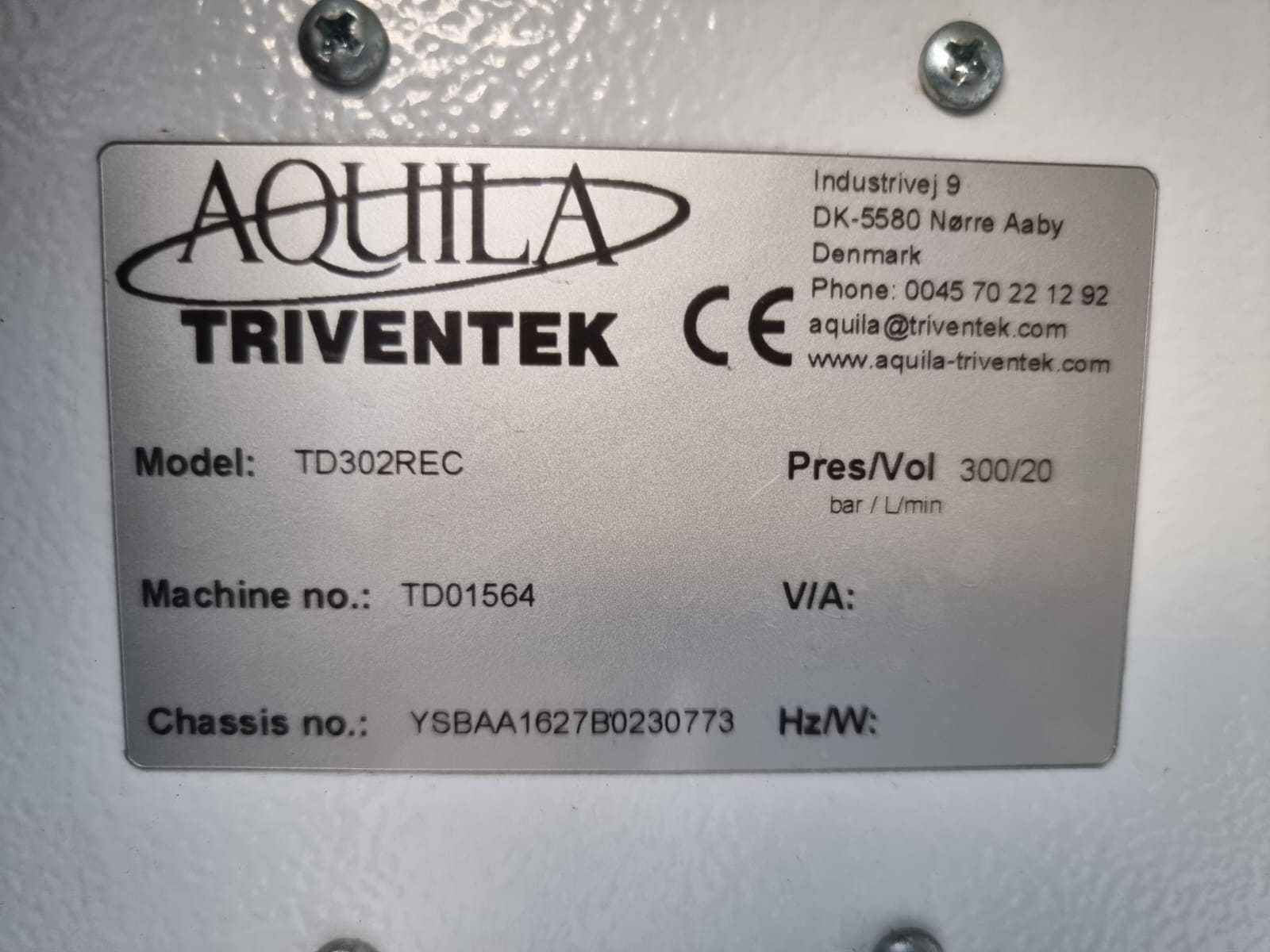Myjka ciśnieniowa AQUILA TD302REC 300 Bar 120°C z odsysaniem i filtrem