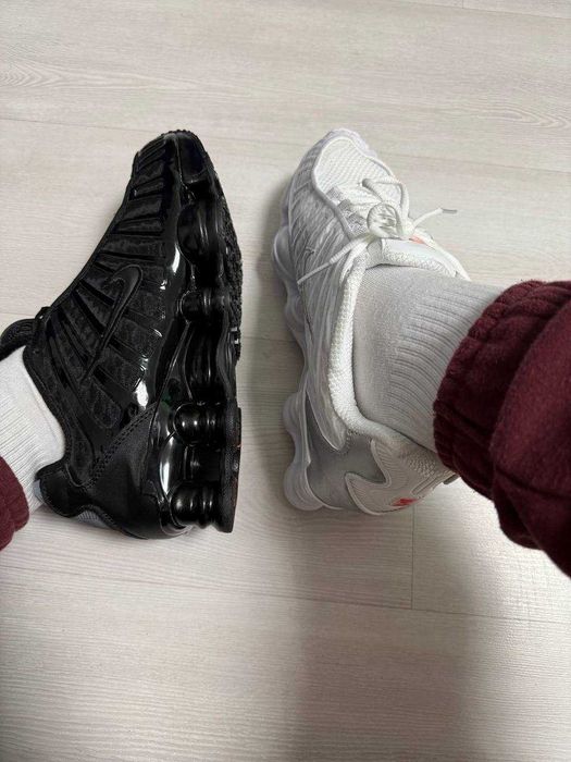 Nike Shox TL в білому та чорному кольорі/36-45р.
