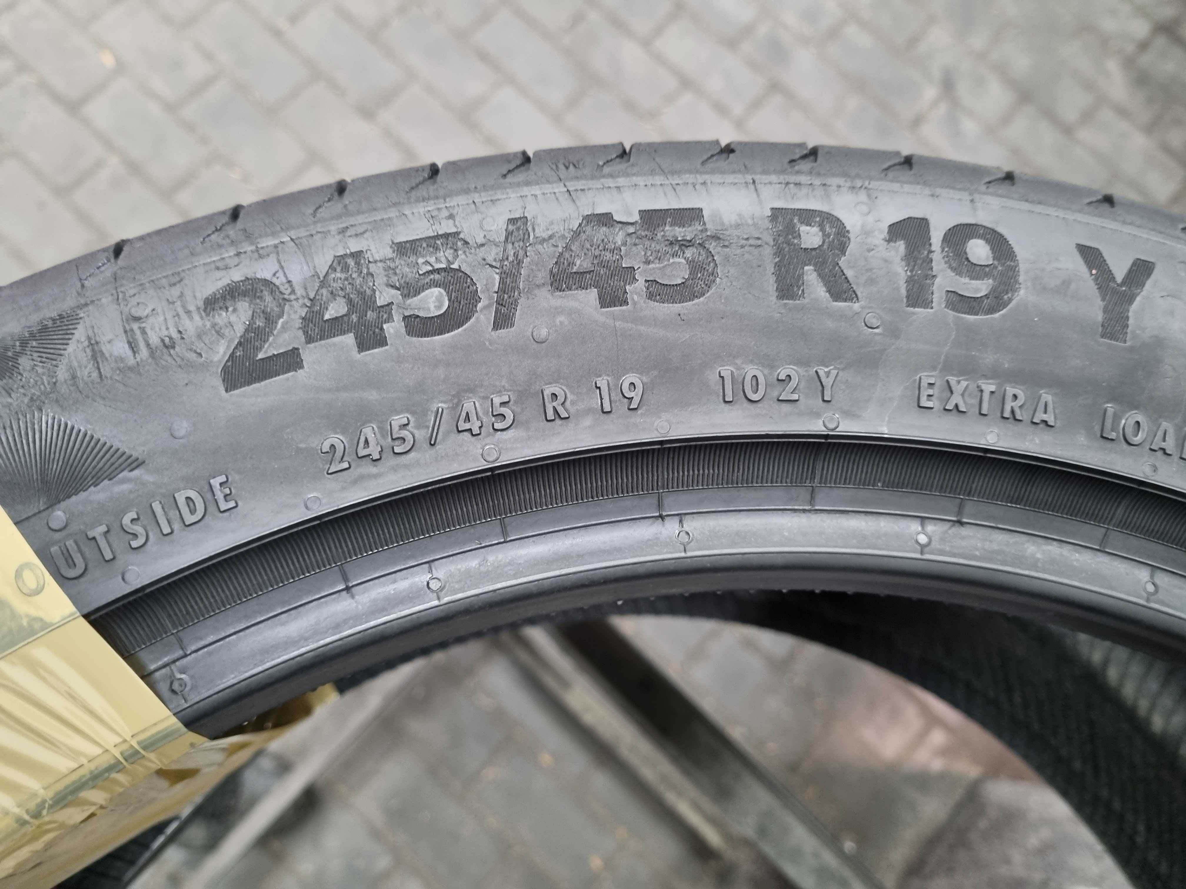 245/45/19 102Y XL Continental Premium Contact 6 MO-V Dot.1424R
