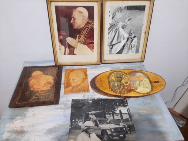 Jan Paweł II pamiątki obrazki foto kolekcja