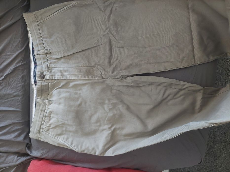 Calças beje Pierre Cardin