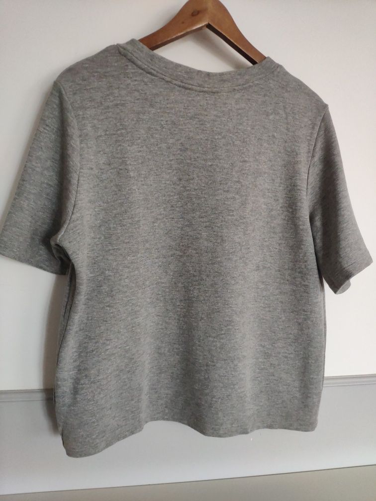 Dresowa bluzka z cekinowymi ozdobami H&M. Rozm.M/L. Bawełna &Wiskoza