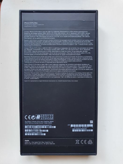 Iphone 13 PRO-MAX 256GB Cinza Como Novo Original em Caixa