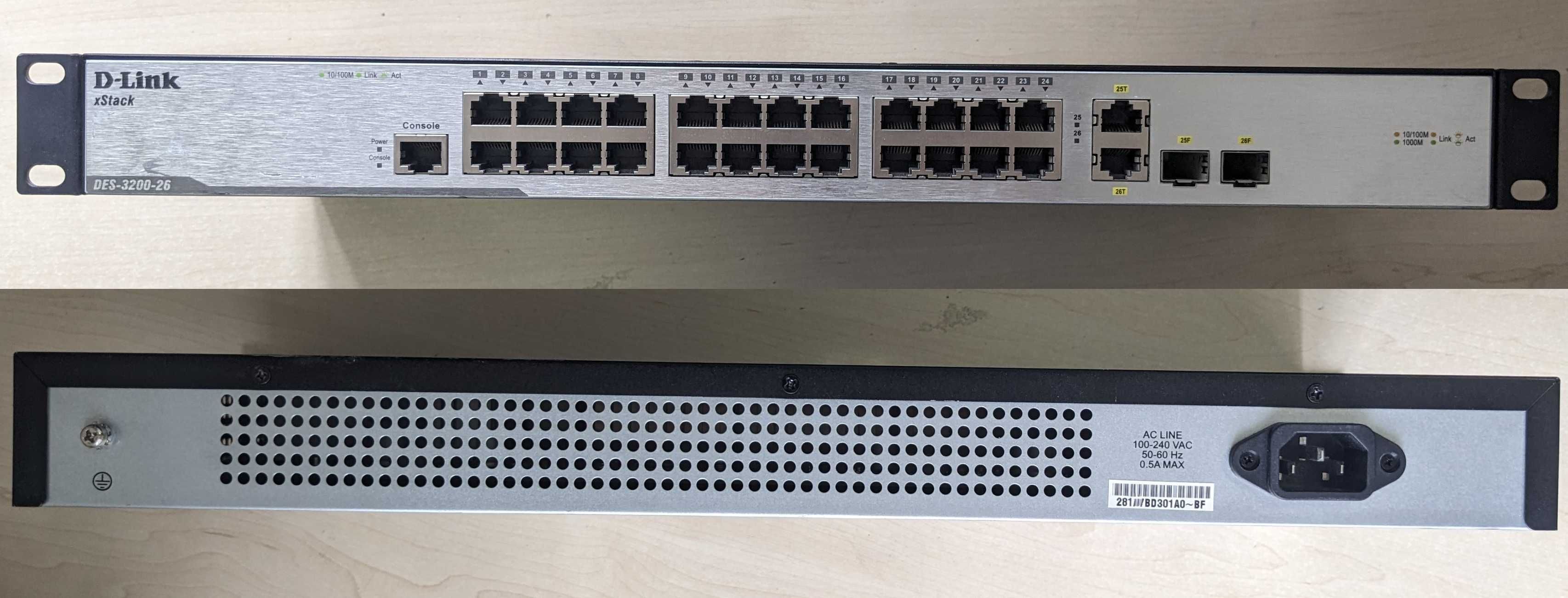 D-Link DES-3200-26 (Rev.C1) — Комутатор керований L2
