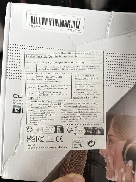Microfone pc novo