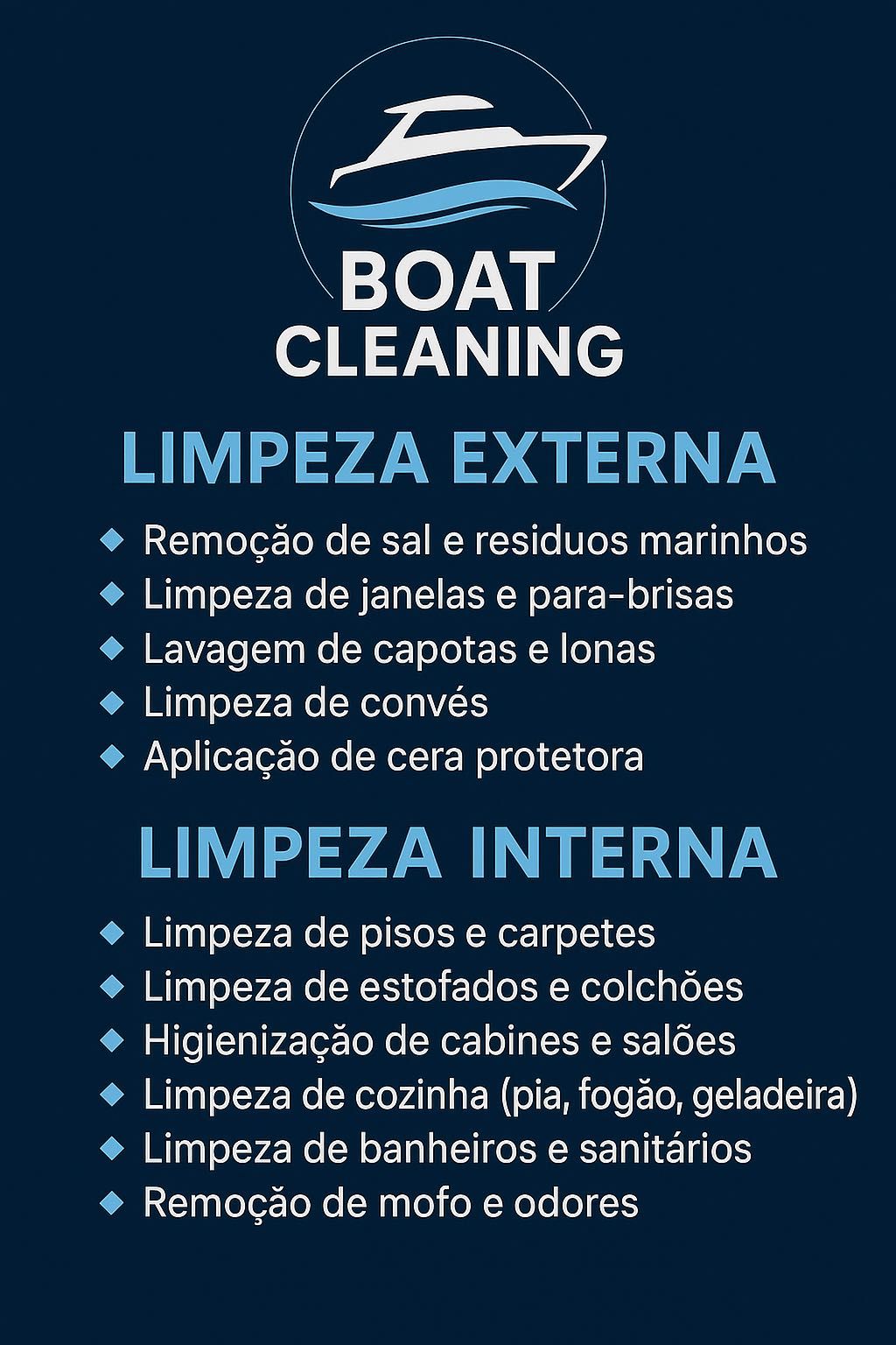 Limpeza de barcos