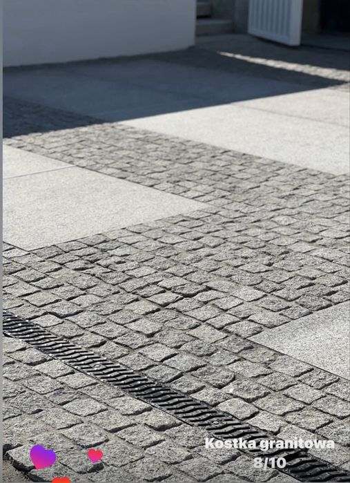 Kopania granitu - Kostka granitowa surowo-łupana, premium8/10 - 5m2 !
