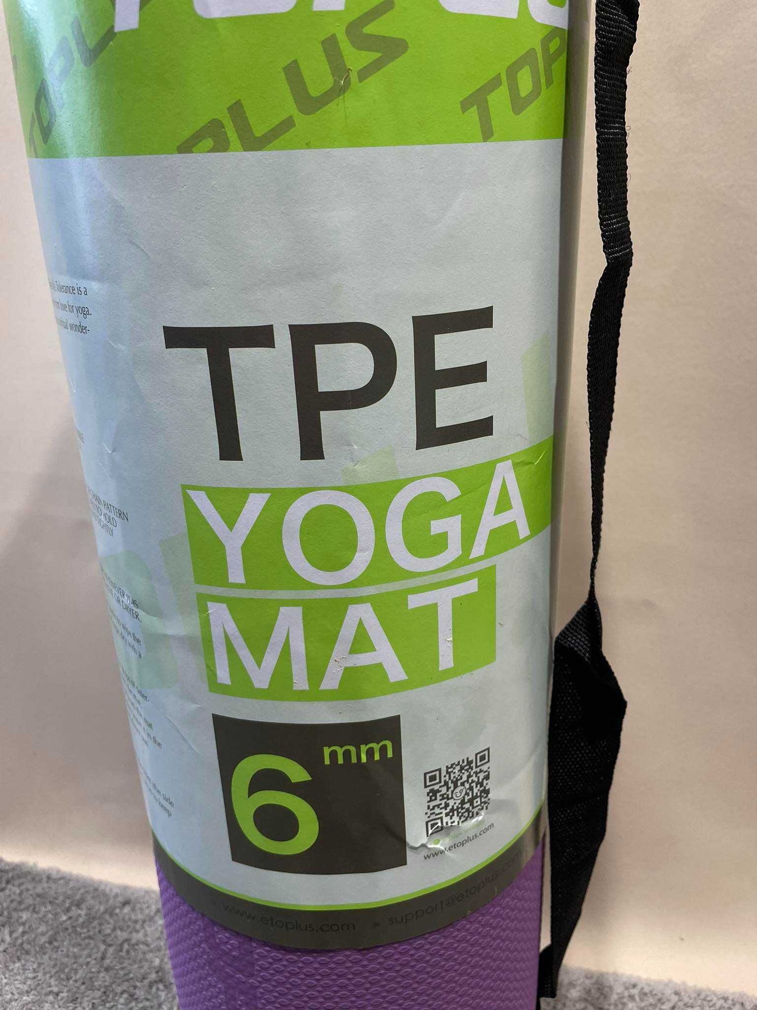 TOPLUS Mata fitness gimnastyczna do ćwiczeń jogi pilates 180x60 cm
