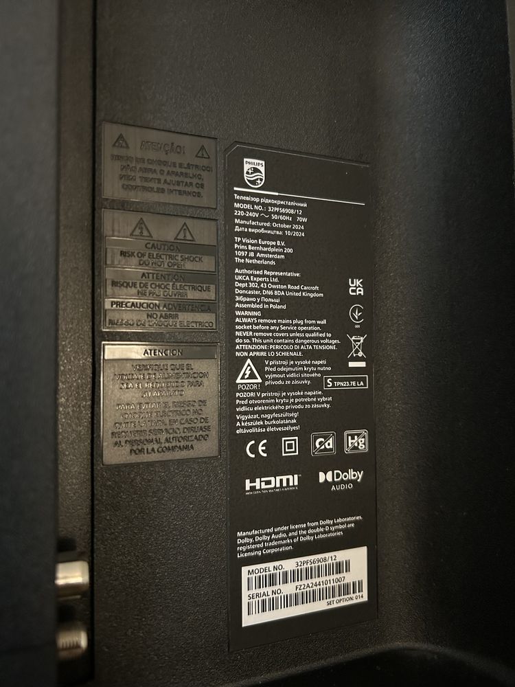 Monitor ekran Philips Ambilight Smart TV led full hd model32pfs6908/12