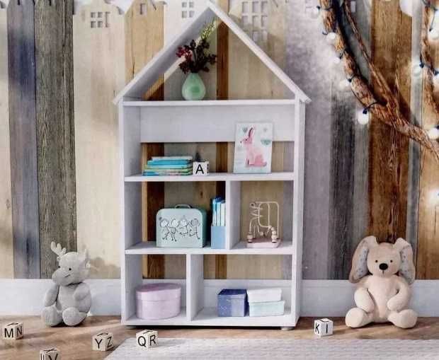Nowy DOMEK Piękny Regał do POKOJU Dziecka na ZABAWKI Książki SUPER!