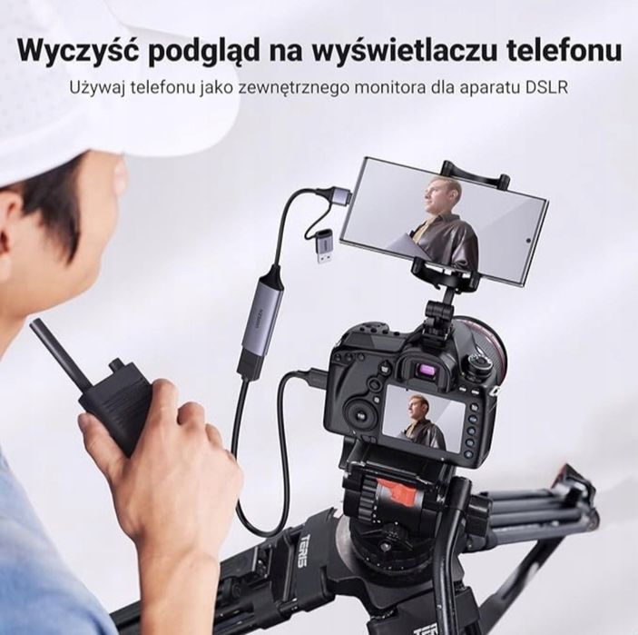 UGREEN Karta przechwytująca wideo HDMI na USB A+C 4K30Hz 1080P