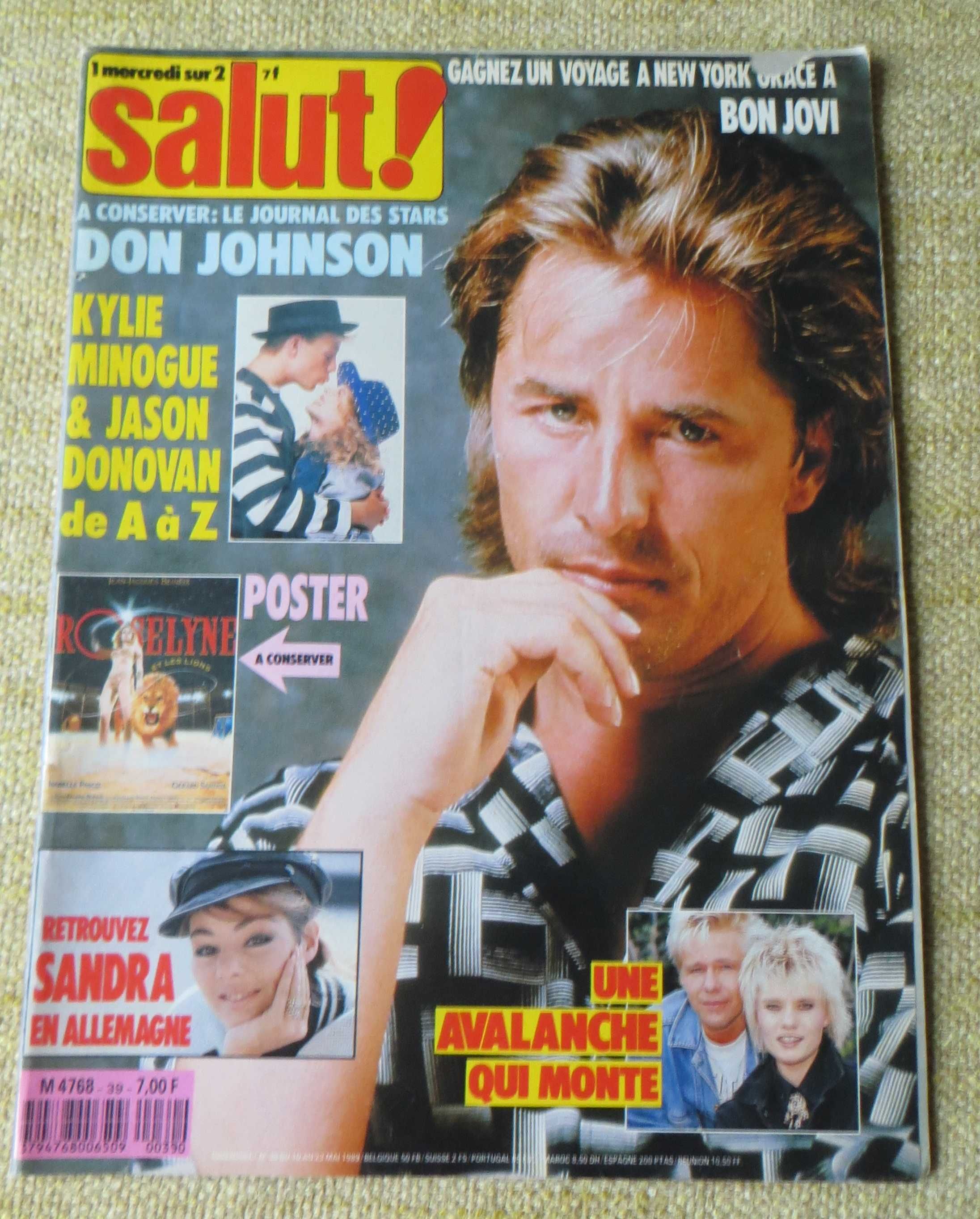 Música Salut  Don Johnson e Sting  c/ Posters  Roselyne  Don Jonhson