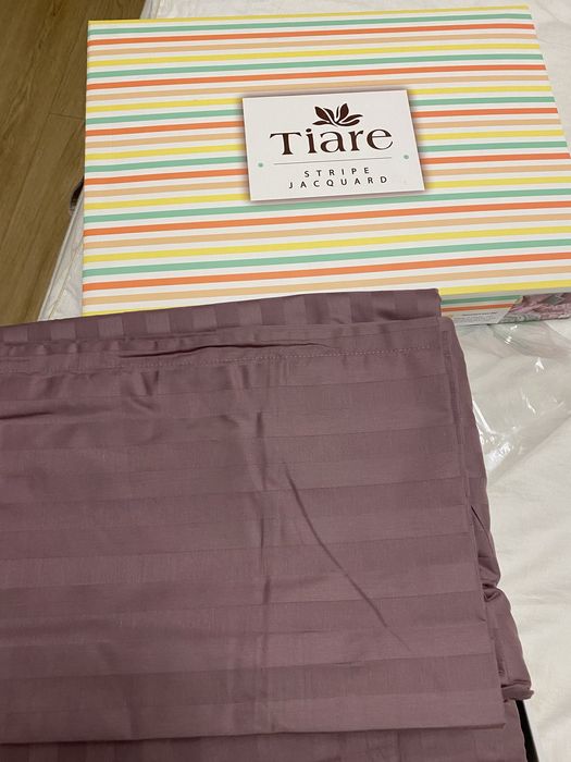 Комплект постільної білизни Tiare Євро Сатин Stripe 73