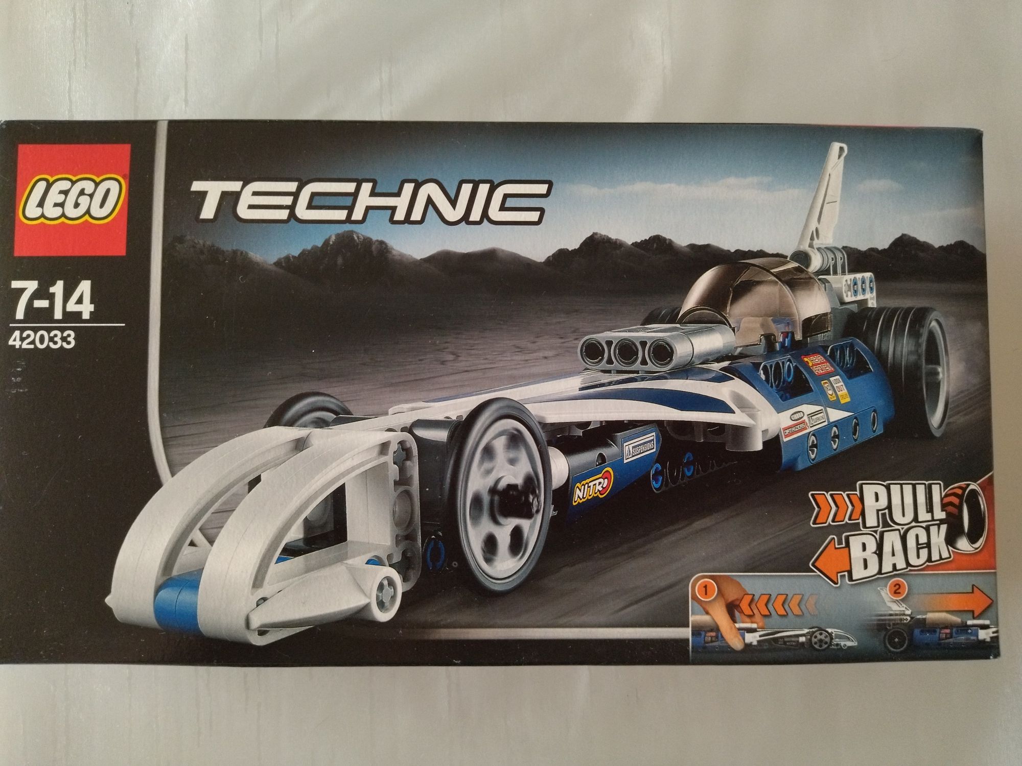 LEGO technic 42033 wyścigowy z napędem wyścigowy samochód formuła 1