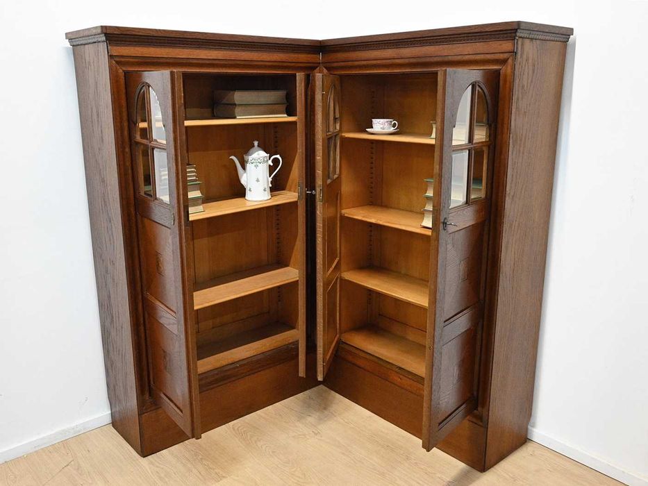 stylowa witryna biblioteka narożna 032603