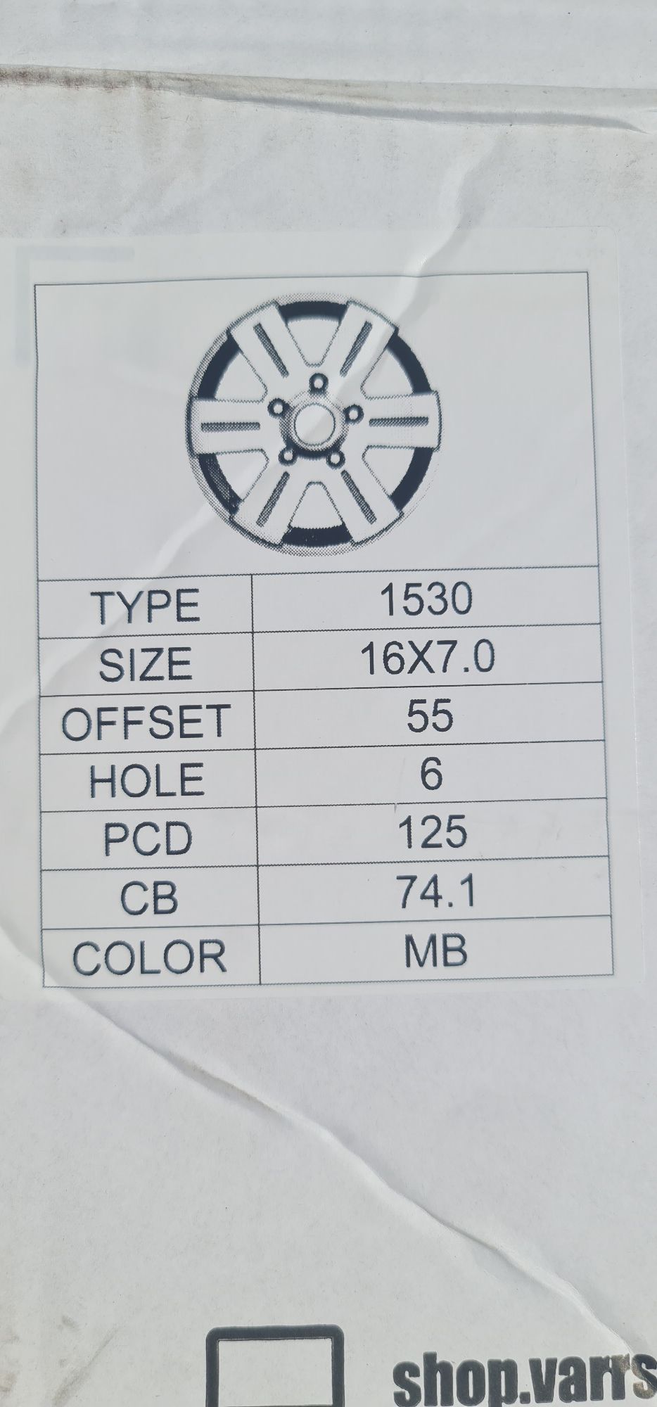 "16 6x125 IVECO NOWE