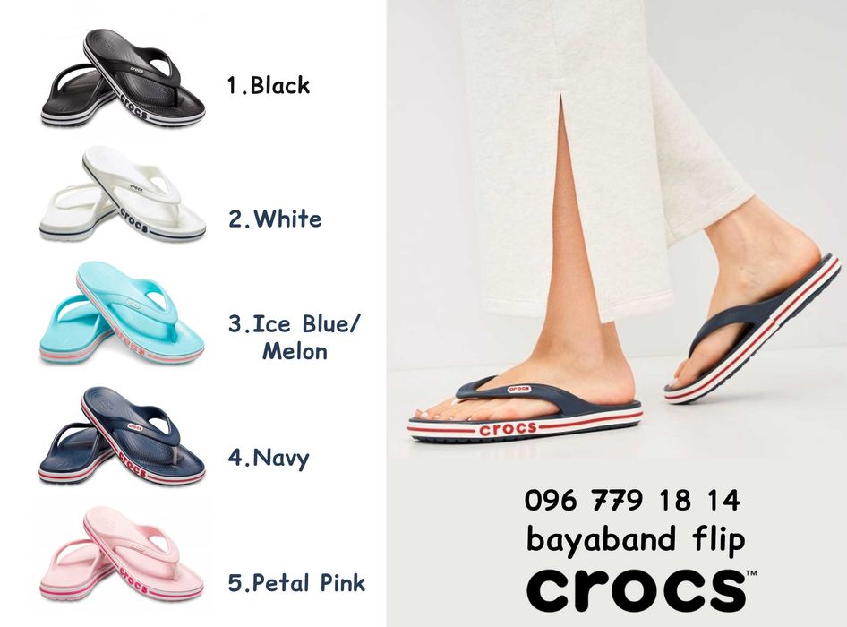 Шлепки вьетнамки Crocs Bayaband Flip.