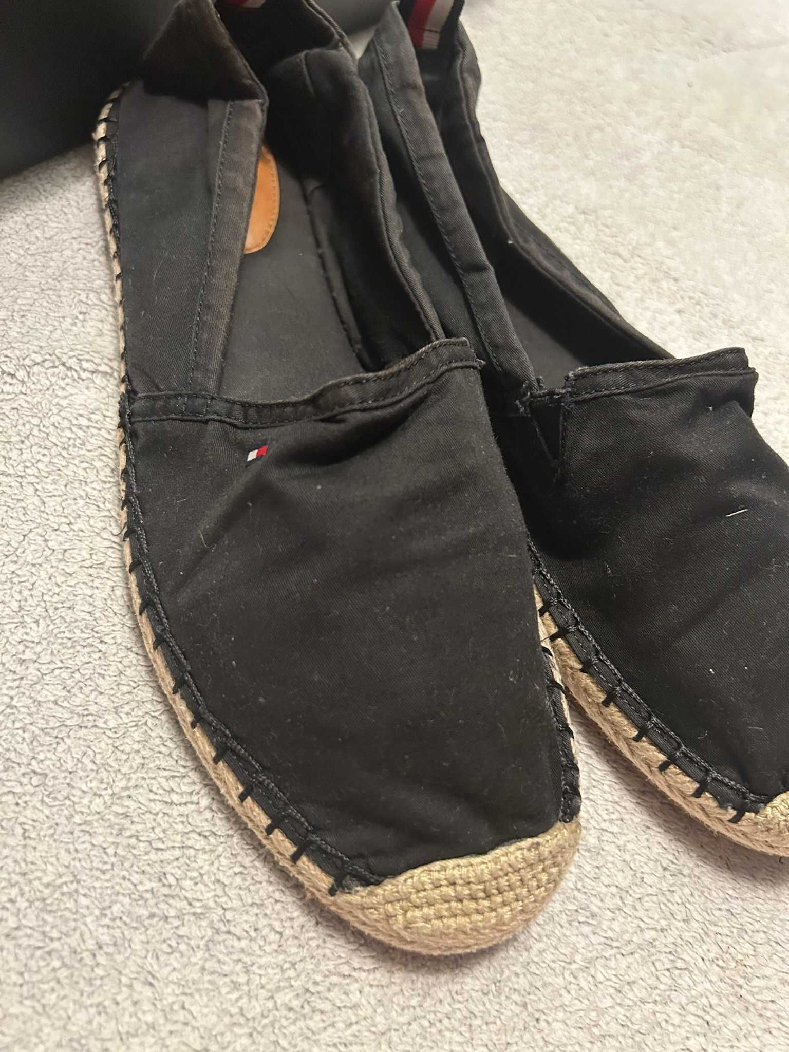 Czarne espadryle Tommy Hilfiger 40