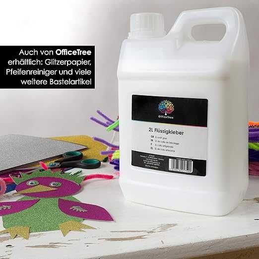 Klej w płynie 2 L do prac ręcznych dla dzieci bez rozpuszczalników