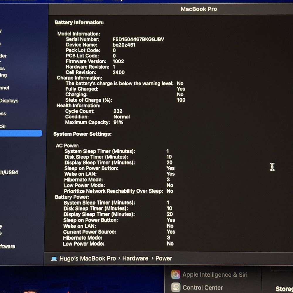 Macbook Pro M1 16GB 512GB