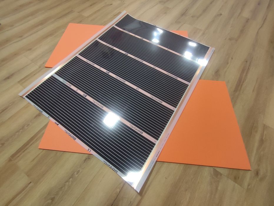 Folia grzewcza + podklad 1.25m2. idealny do małej garderoby, lazienki.