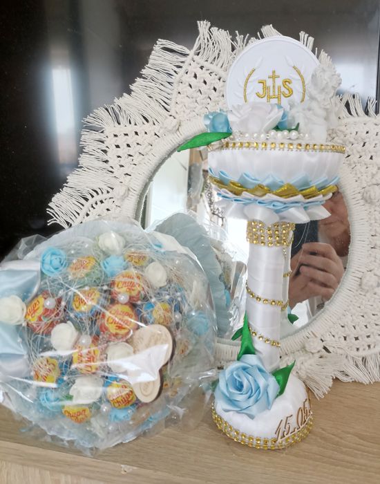 Komplet pamiątkowy na I Komunię świętą