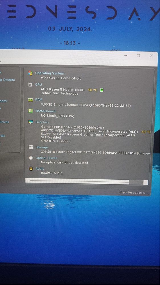 Computador Portátil Acer Nitro 5