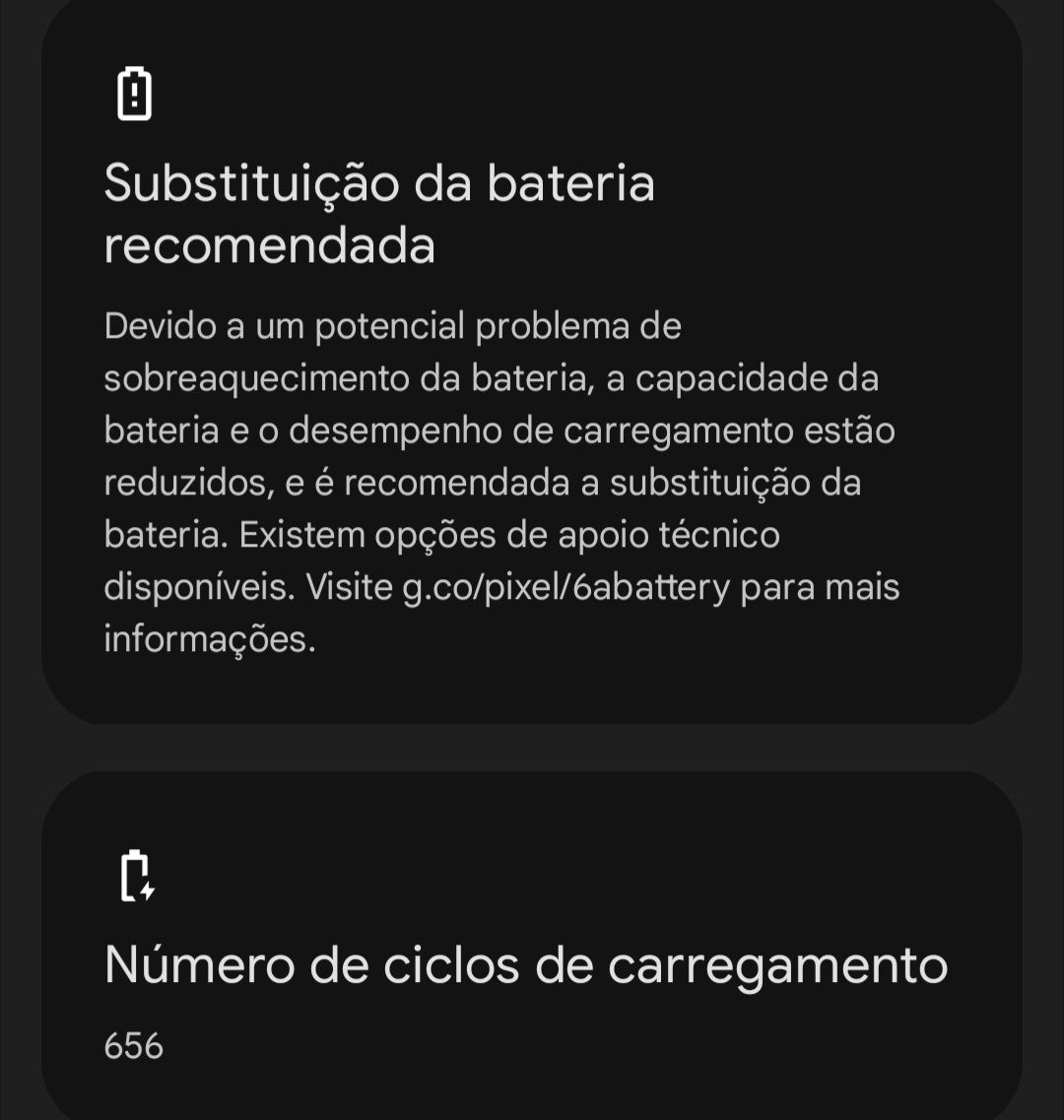 Google pixel 6a danificado