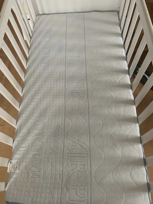 Materac piankowo-lateksowy, HEVEA BABY MAX, 120x 60 cm