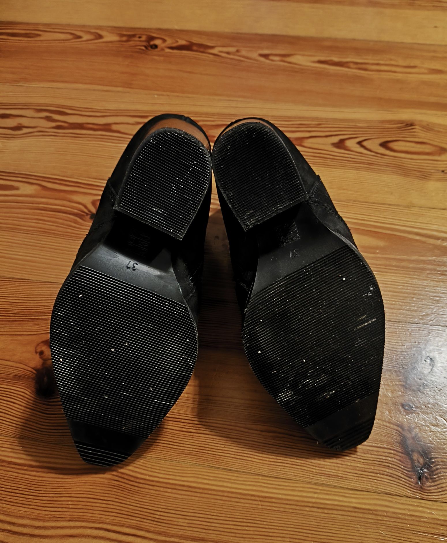 Buty damskie Botki czarne rozmiar 37