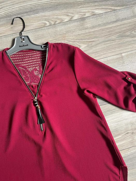 Bluzka tunika z ozdobnym tyłem