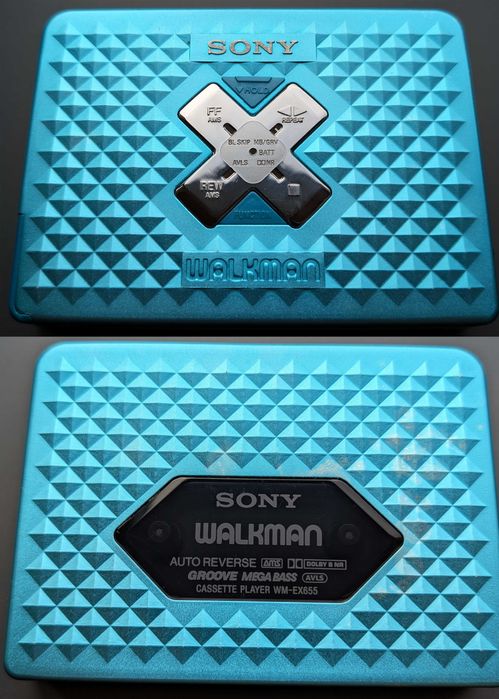 Захоплюючий касетний плеєр Sony Walkman WM-EX 655. Колекція кольорів