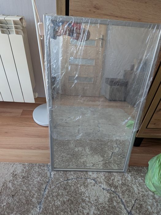 Lustro w aluminiowej ramie oddam za płyn do płukania