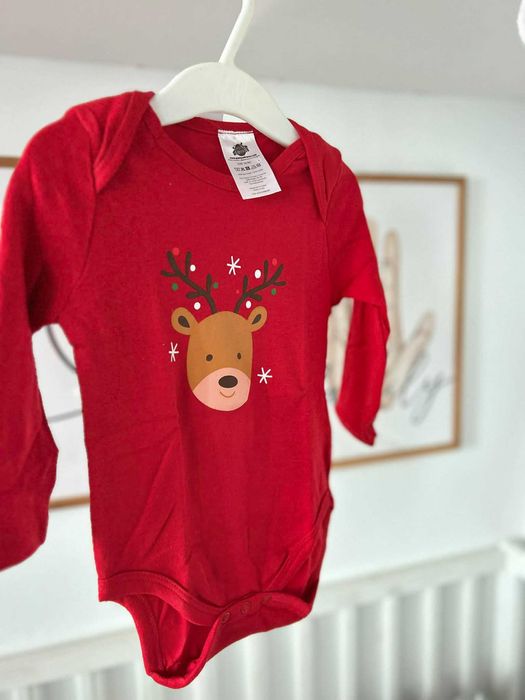 Body świąteczne niemowlęce