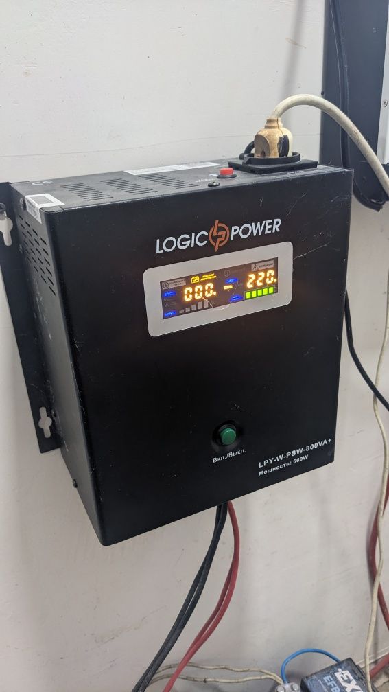 Джерело безперебійного живлення Logicpower lpy-w-psw-800va+