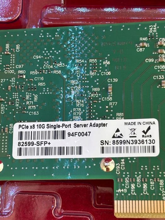 elfcam karta sieciowa 10gbe pcie do układu intel x520-da1-82599en