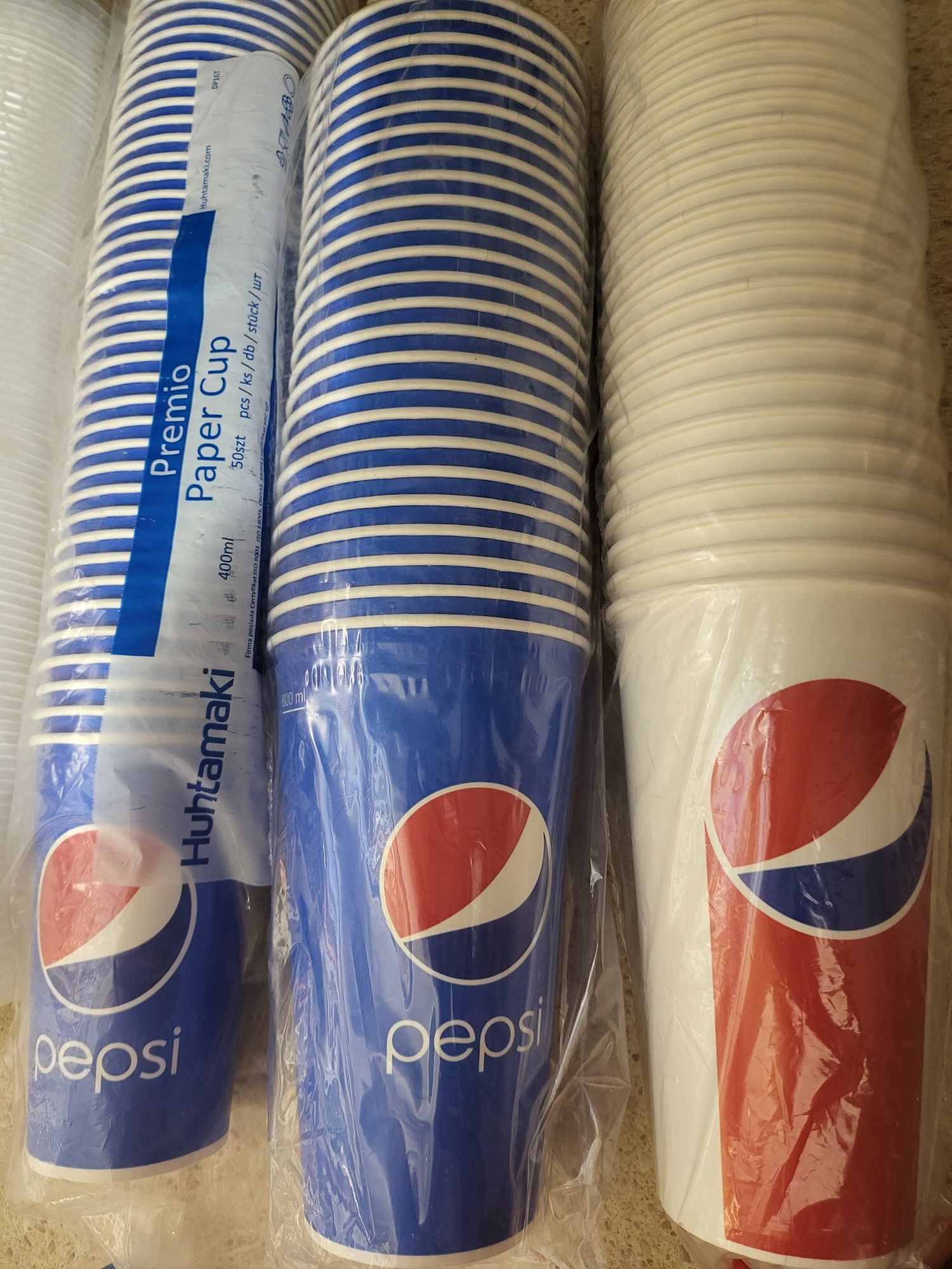 Pepsi стакан бумажный одноразовый  800 мл