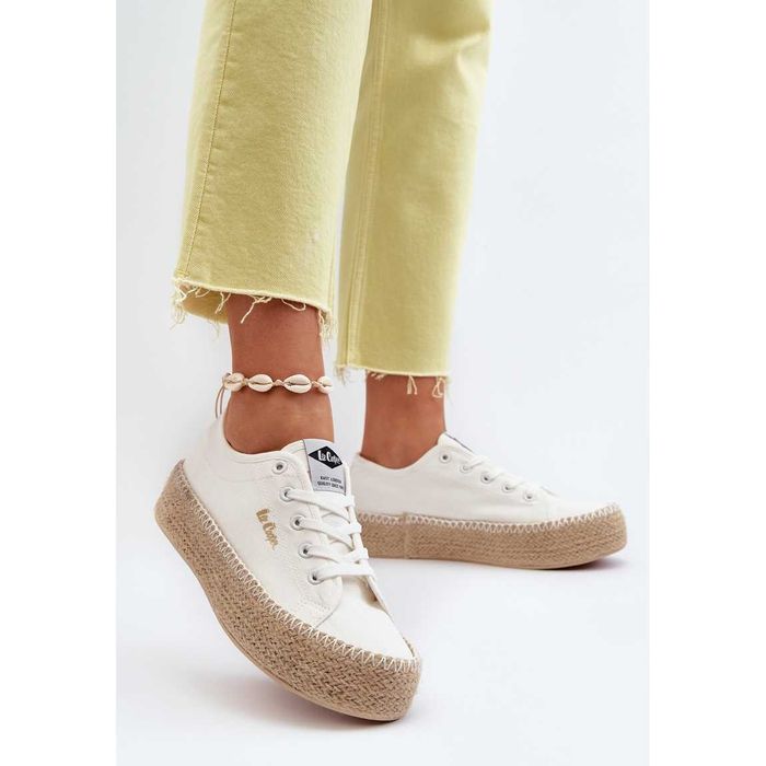 Buty Damskie Lee Cooper Espadryle Trampki białe platforma r.39 Wys.24H
