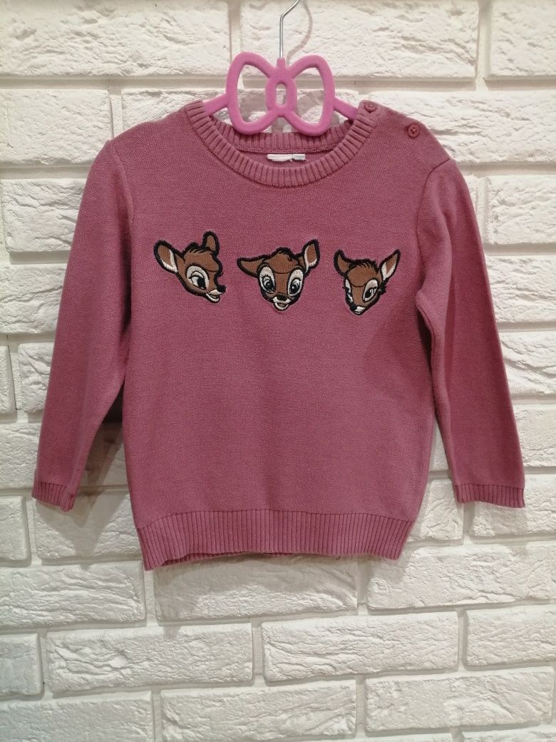 Sweterek Bambi dla dziewczynki
