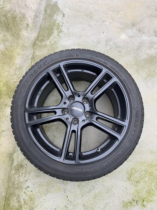 Conjunto 4 Jantes Autec 17 8.0J ET41 5x112 com Pneu Dunlop 225/45R17