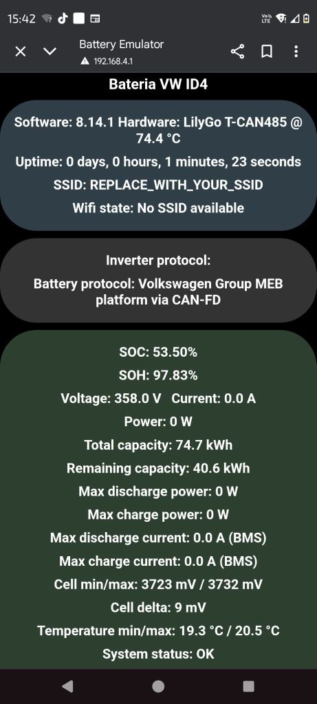 Bateria volkswagen  id4 82kw ev es 2023r