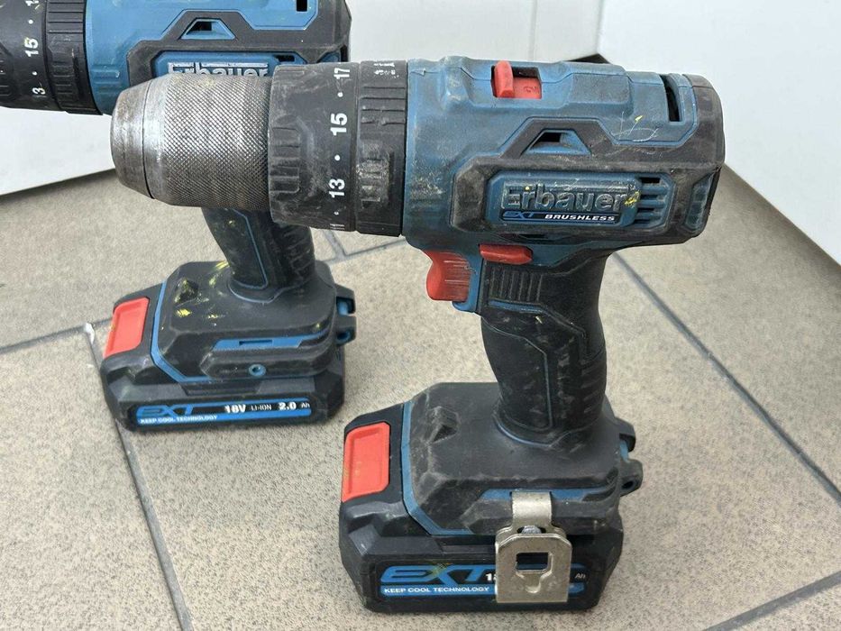 Zestaw narzędzi Erbauer Szlifierka 2x Wkrętarka Ładowarki