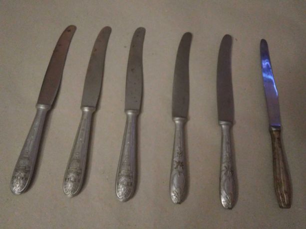 Ножи столовые, приборы столовые СССР