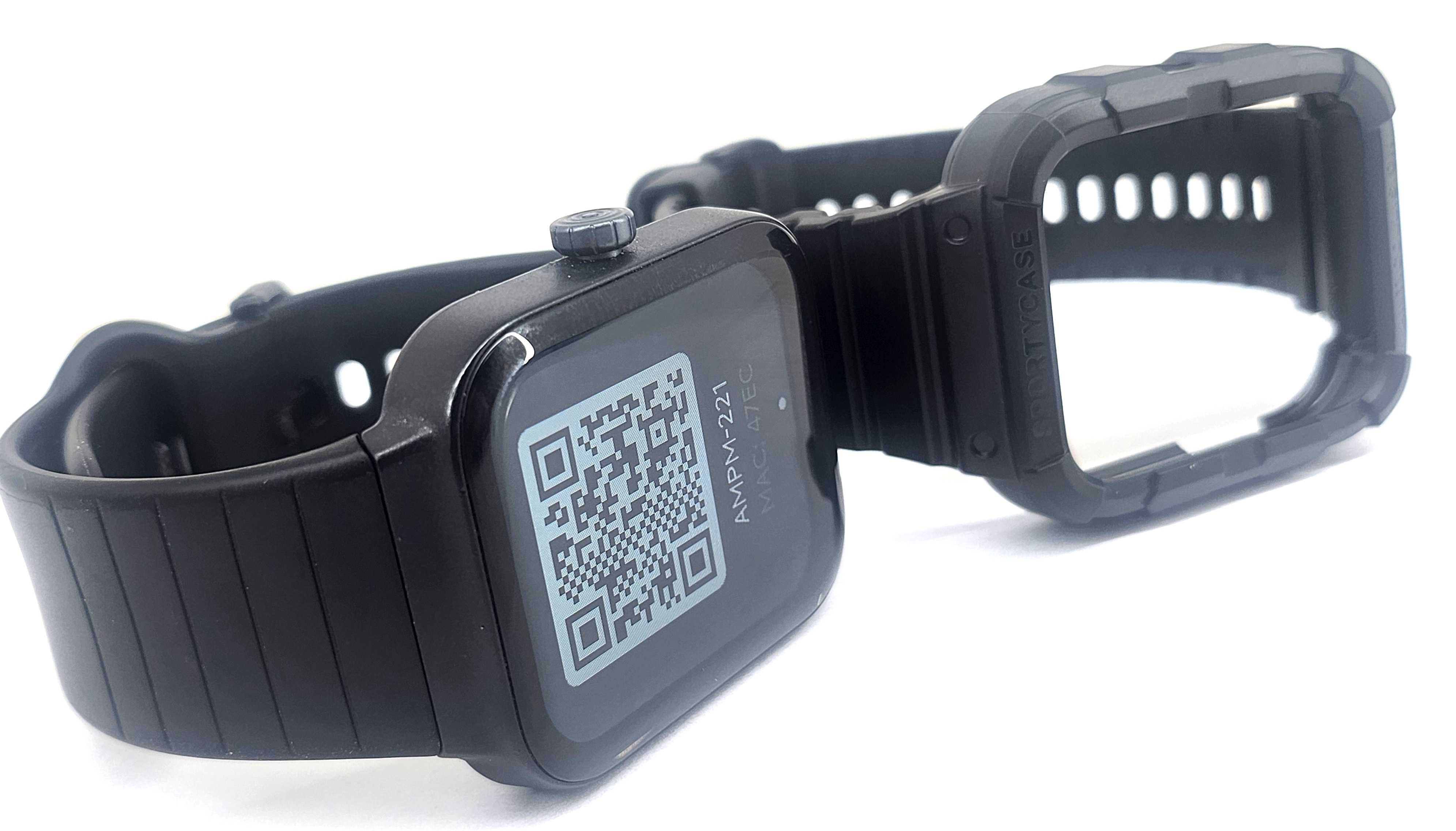 SMARTWATCH AM:PM 221 PS221-U353-K1 zegarek czarny uniseks kardio
