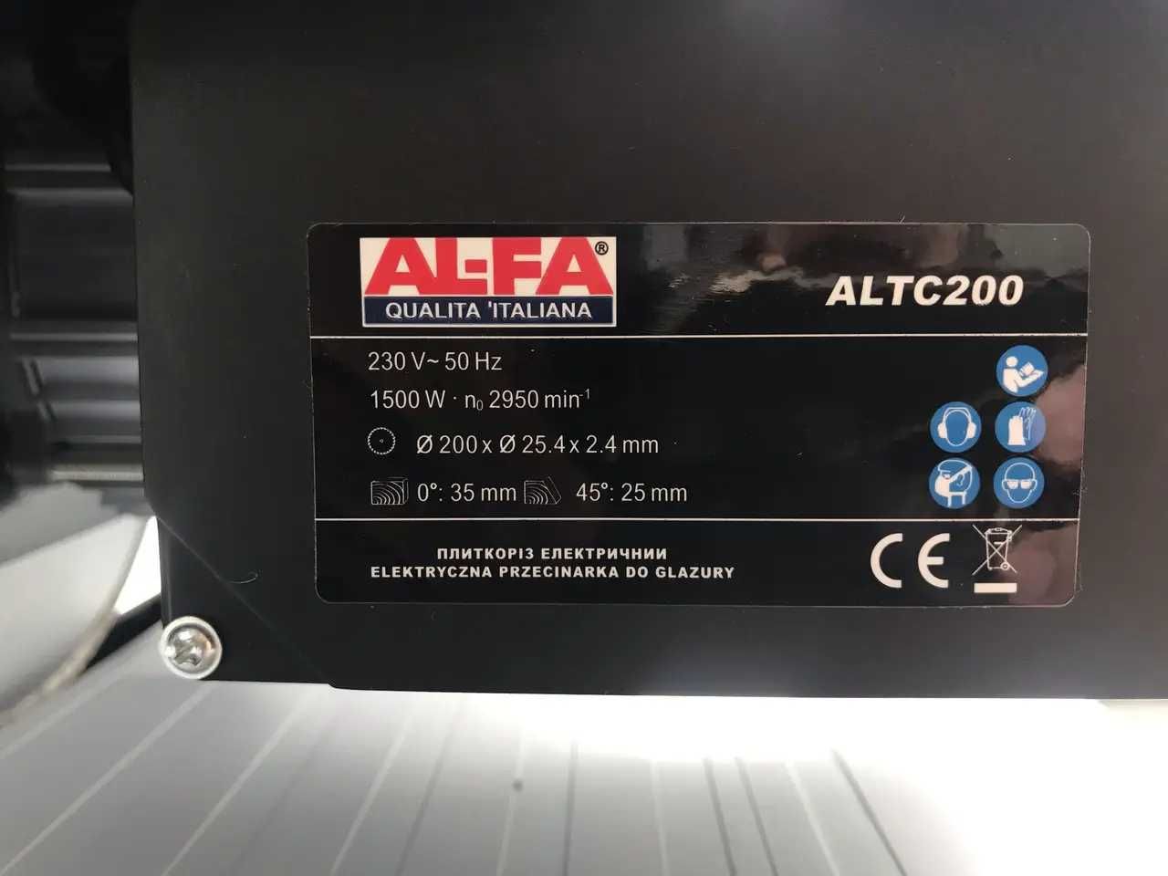 Плиткоріз AL-FA ALTC200 водяне охолодження + лазер + ПОДАРУНОК