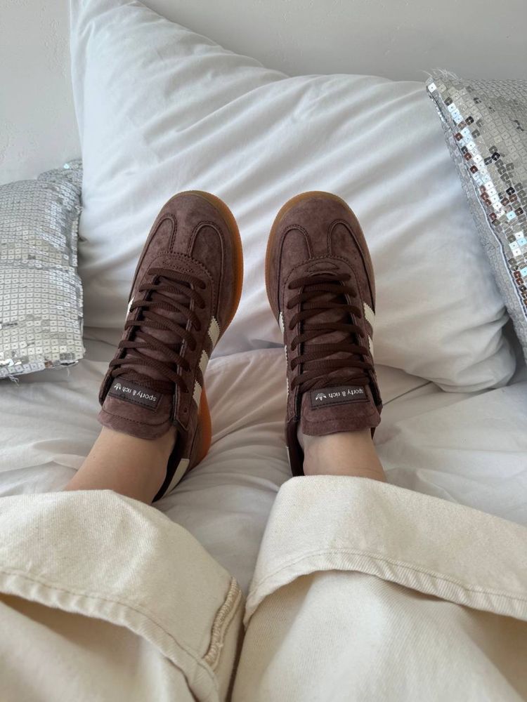 Кросівки жіночі Adidas Spezial SPORTY & RICH Brown premium/адідас