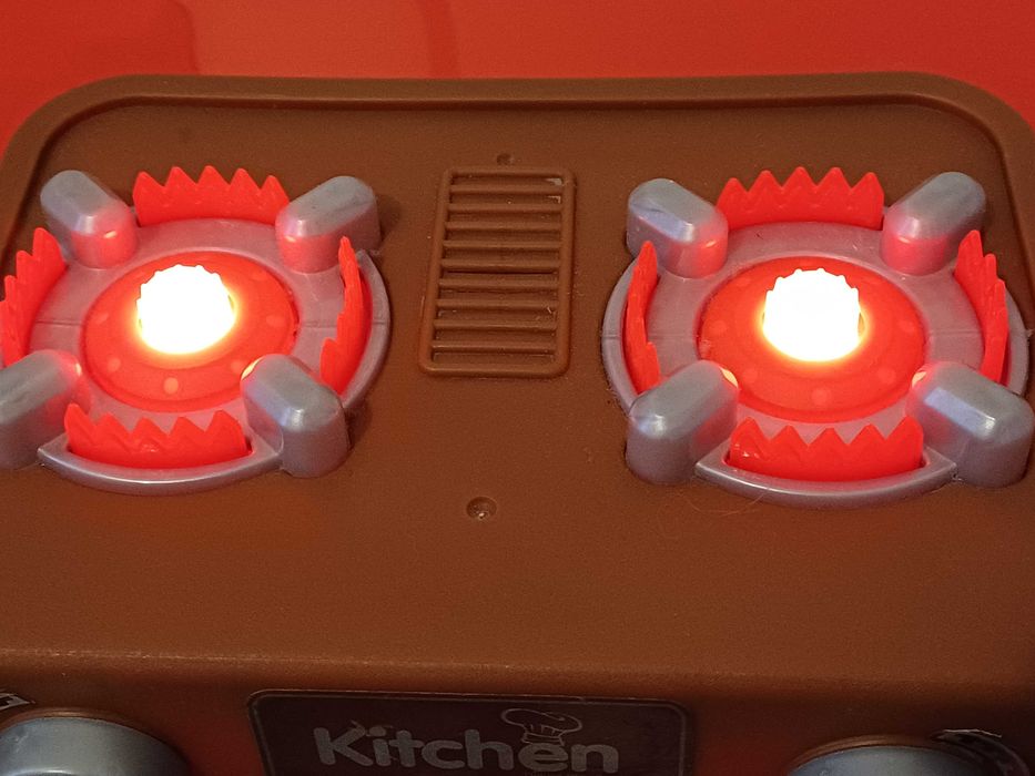 Kuchnia dziecięca światło i dźwięk 72 cm, mnóstwo dodatków, AKCESORIA