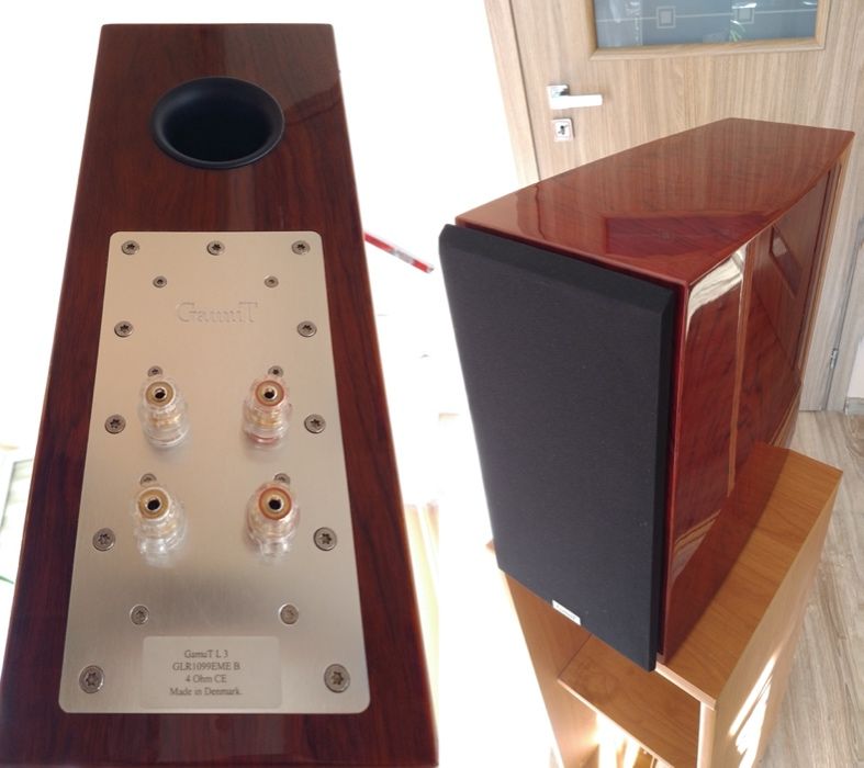 Gamut L-3 Rosewood, monitory high-end, idealne, komplet ze skrzynią