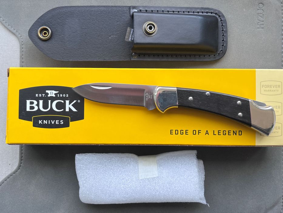 Buck 112 “Ranger” Nickel Silver (Made in USA) drop point/clip point