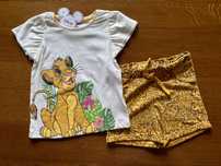 Komplet 92 cm Disney Simba Król Lew 18- 24 miesiący Shorty